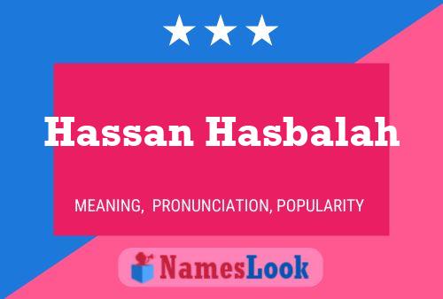 Постер имени Hassan Hasbalah