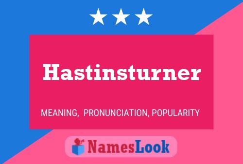 Постер имени Hastinsturner