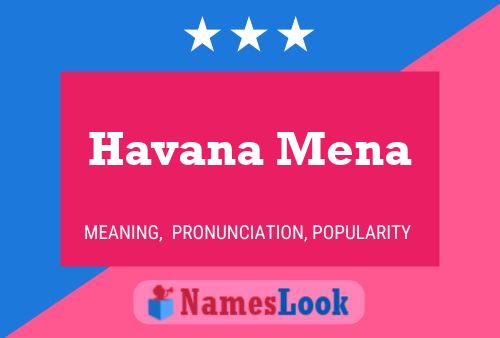 Постер имени Havana Mena