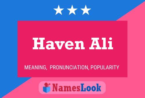 Постер имени Haven Ali