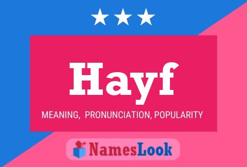 Постер имени Hayf