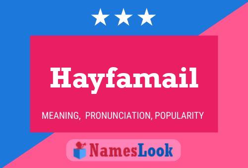 Постер имени Hayfamail