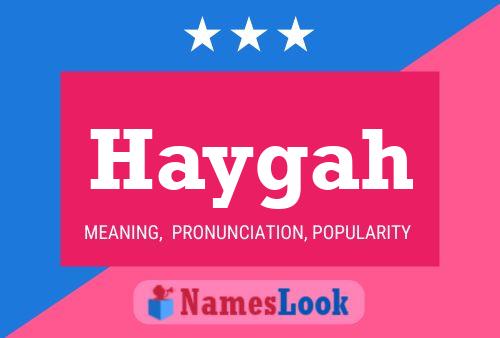 Постер имени Haygah