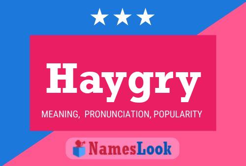 Постер имени Haygry