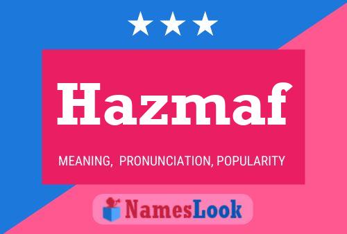 Постер имени Hazmaf