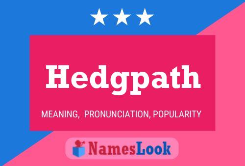 Постер имени Hedgpath