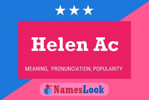 Постер имени Helen Ac