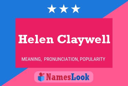 Постер имени Helen Claywell