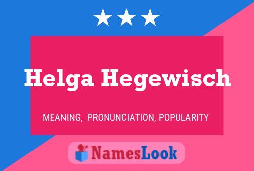 Постер имени Helga Hegewisch