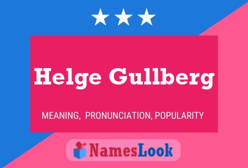 Постер имени Helge Gullberg