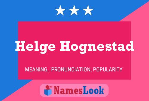 Постер имени Helge Hognestad