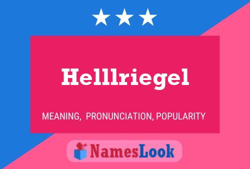 Постер имени Helllriegel