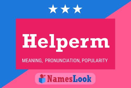 Постер имени Helperm