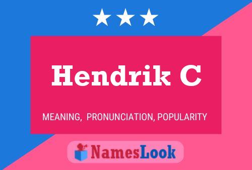 Постер имени Hendrik C