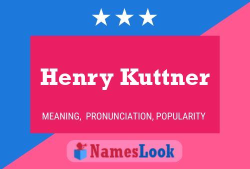 Постер имени Henry Kuttner