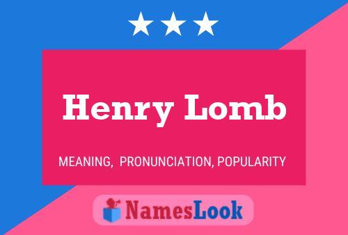 Постер имени Henry Lomb