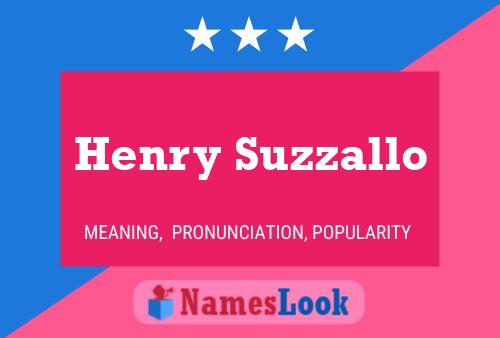 Постер имени Henry Suzzallo