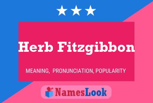 Постер имени Herb Fitzgibbon