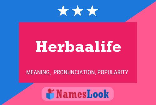 Постер имени Herbaalife