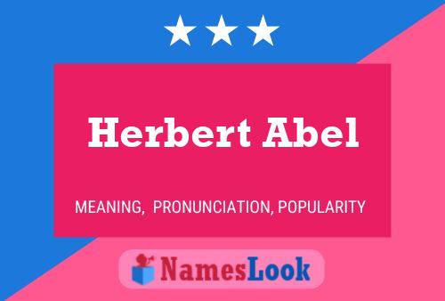 Постер имени Herbert Abel