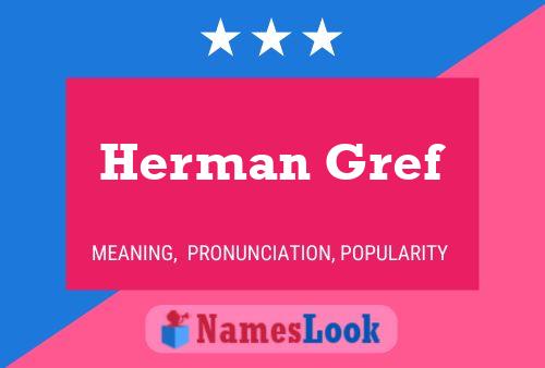 Постер имени Herman Gref