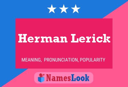 Постер имени Herman Lerick