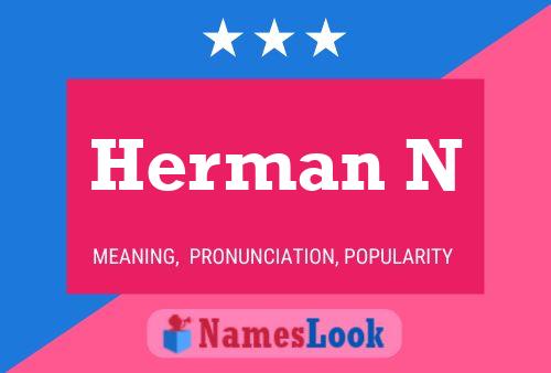 Постер имени Herman N