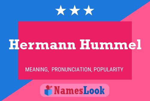 Постер имени Hermann Hummel