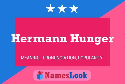 Постер имени Hermann Hunger