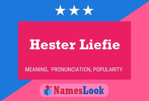 Постер имени Hester Liefie