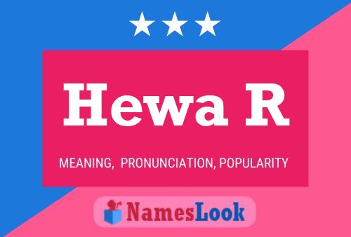 Постер имени Hewa R