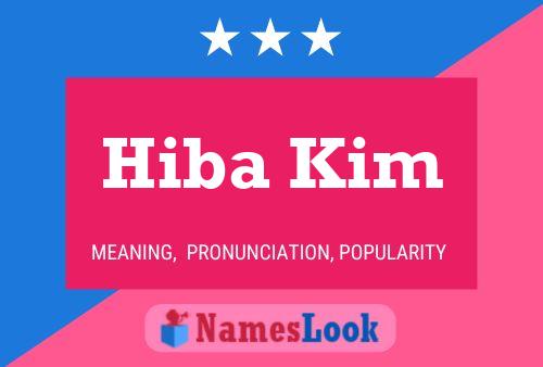 Постер имени Hiba Kim