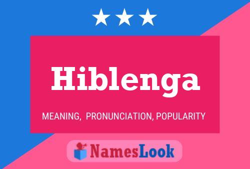 Постер имени Hiblenga