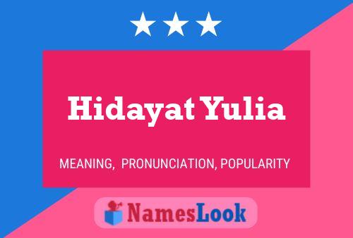 Постер имени Hidayat Yulia