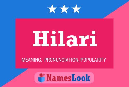 Постер имени Hilari