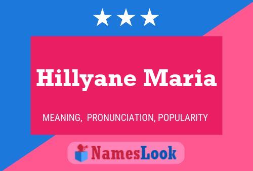 Постер имени Hillyane Maria