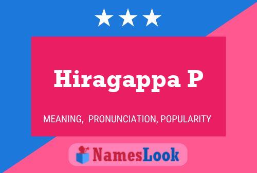 Постер имени Hiragappa P