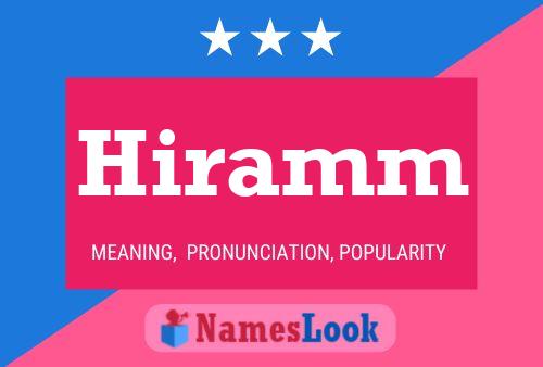 Постер имени Hiramm