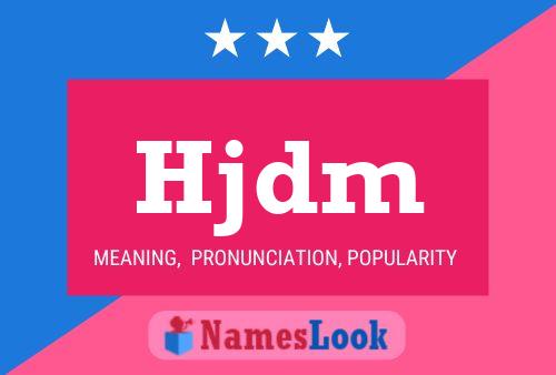 Постер имени Hjdm