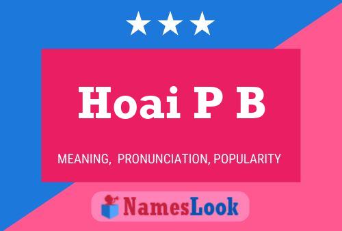 Постер имени Hoai P B