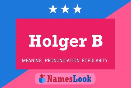 Постер имени Holger B