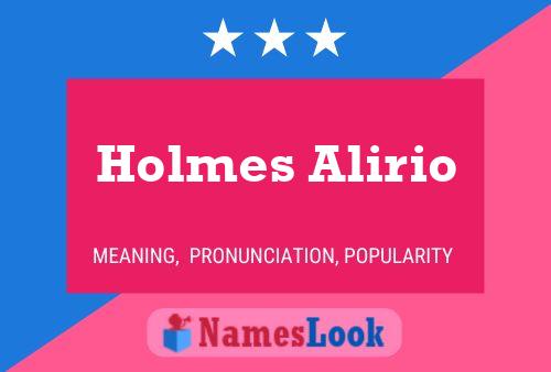 Постер имени Holmes Alirio