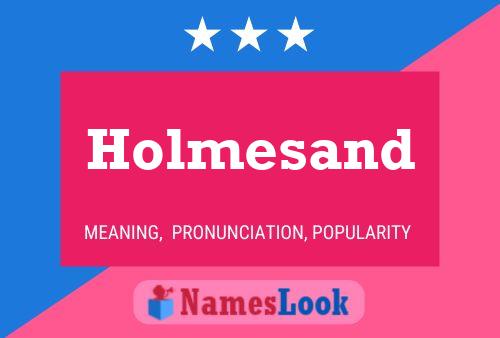 Постер имени Holmesand