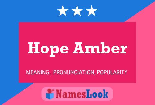 Постер имени Hope Amber