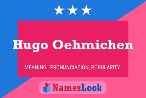 Постер имени Hugo Oehmichen