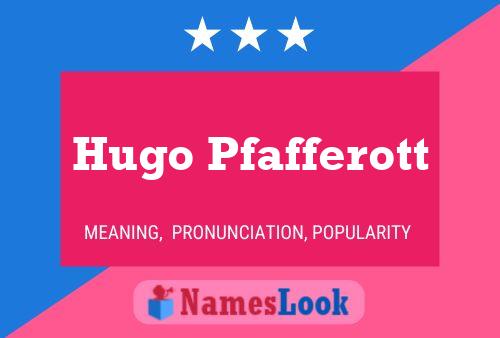 Постер имени Hugo Pfafferott