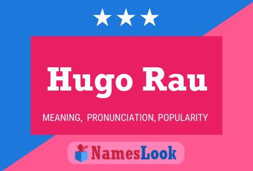 Постер имени Hugo Rau