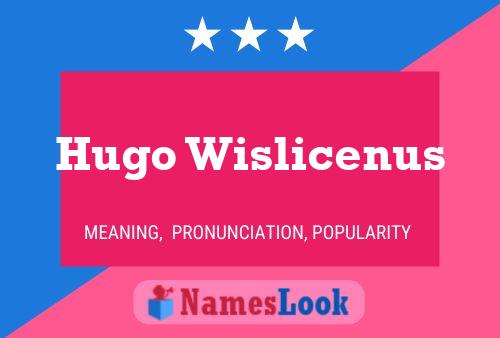 Постер имени Hugo Wislicenus