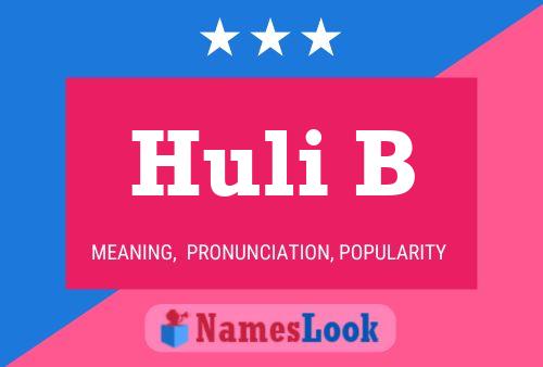 Постер имени Huli B