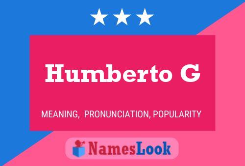 Постер имени Humberto G